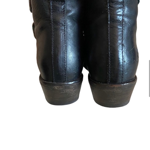 John Fluevog Jack Idol buckle women’s leather boots sz 7 gently used - Picture 9 of 14